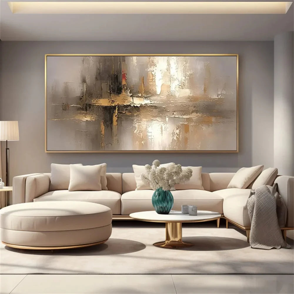 Abstract Canvas Wall Art with Unique Hand-Painted Design | Lightweight Decor for Artistic Ambiance