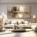 Abstract Canvas Wall Art with Unique Hand-Painted Design | Lightweight Decor for Artistic Ambiance