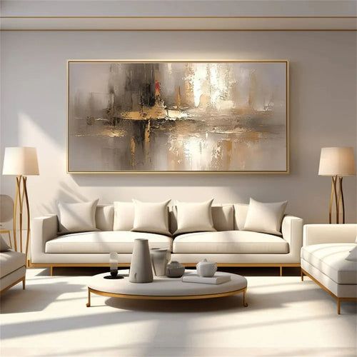 Abstract Canvas Wall Art with Unique Hand-Painted Design | Lightweight Decor for Artistic Ambiance
