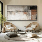 Abstract Wall Art Canvas Prints with Geometry Lines | Unique Hand-Painted Decor for Captivating Ambiance