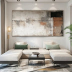 Abstract Wall Art Canvas Prints with Geometry Lines | Unique Hand-Painted Decor for Captivating Ambiance