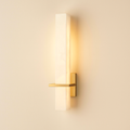 AlabasterGlow | Modern Wall Sconce Lighting with Vertical Diffuser | Elegant Design for Contemporary Spaces