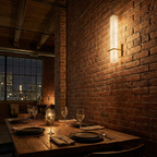 AlabasterGlow | Modern Wall Sconce Lighting with Vertical Diffuser | Elegant Design for Contemporary Spaces