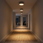 AlbaStone | Flush Mount Ceiling Light with Softly Rounded Design | Warm Glow for Inviting Spaces