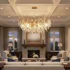Albero Collection | Crystal Chandelier Light with Tree-Inspired Design | Elegant Ceiling Fixture for Luxury Interiors