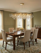 Albero Collection | Crystal Chandelier Light with Tree-Inspired Design | Elegant Ceiling Fixture for Luxury Interiors