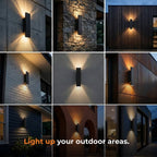 All-Weather | Outdoor Wall Lantern with LED Illumination | Modern Design for Reliable Outdoor Lighting