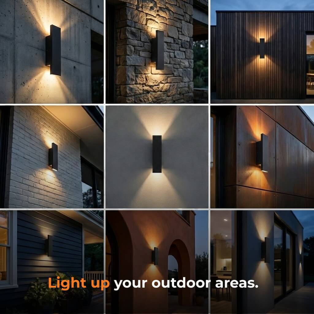 All-Weather | Outdoor Wall Lantern with LED Illumination | Modern Design for Reliable Outdoor Lighting