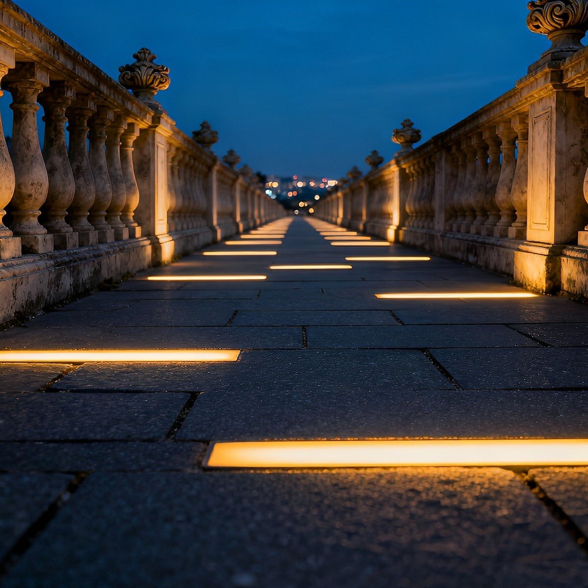 Architectural Glow | Waterproof In-Ground LED Strip Light for Outdoor Lighting | Sleek Recessed Design for Pathways and Patios