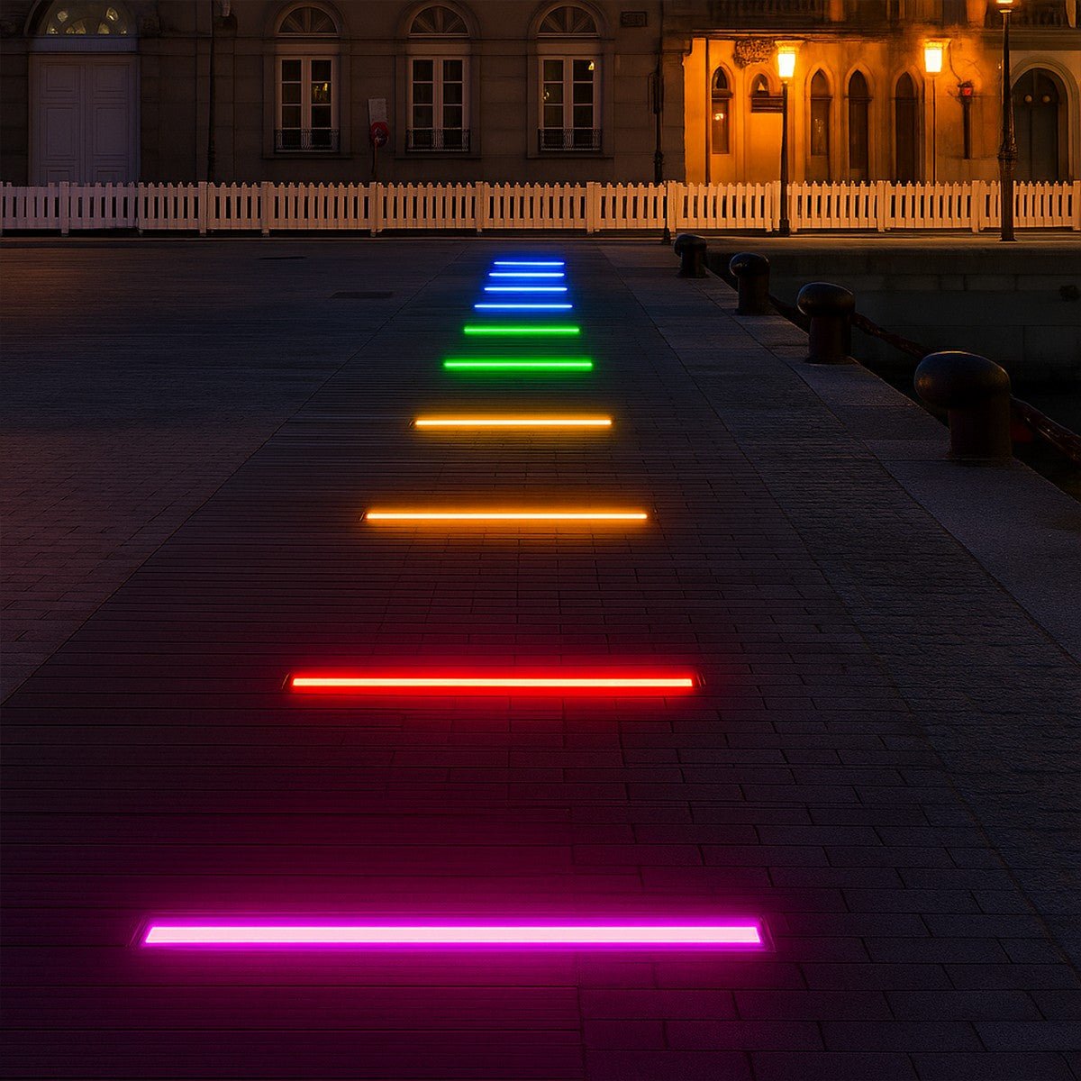 Architectural Glow | Waterproof In-Ground LED Strip Light for Outdoor Lighting | Sleek Recessed Design for Pathways and Patios