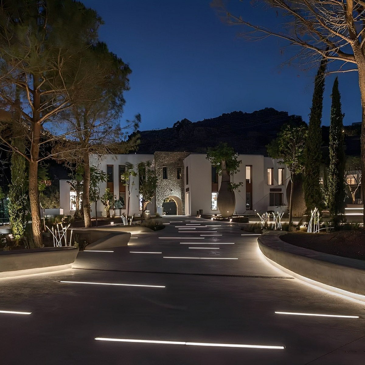 Architectural Glow | Waterproof In-Ground LED Strip Light for Outdoor Lighting | Sleek Recessed Design for Pathways and Patios