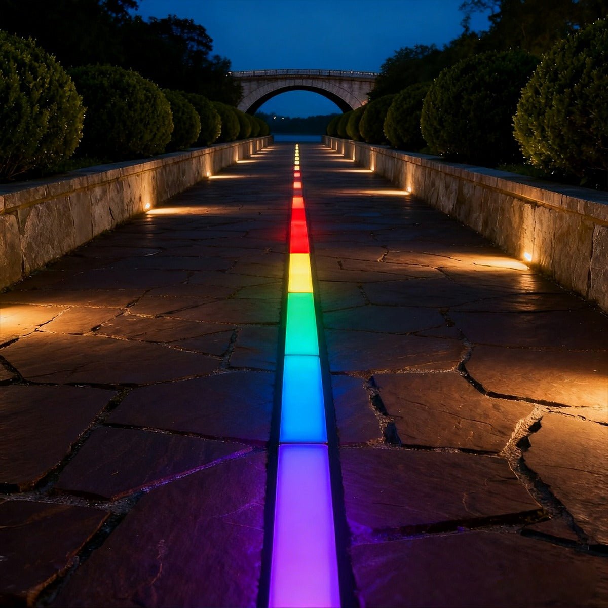 Architectural Glow | Waterproof In-Ground LED Strip Light for Outdoor Lighting | Sleek Recessed Design for Pathways and Patios