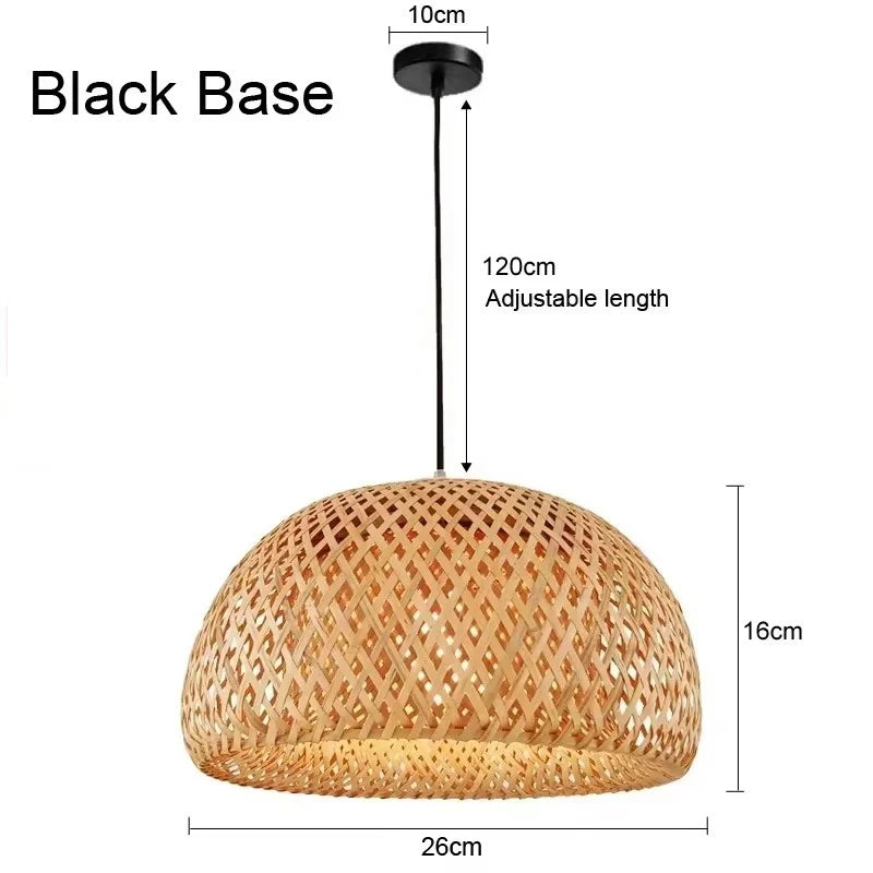 Artisan Collection | Rattan Pendant Light with Handwoven Design | Eco-Friendly Lighting for a Warm Ambiance