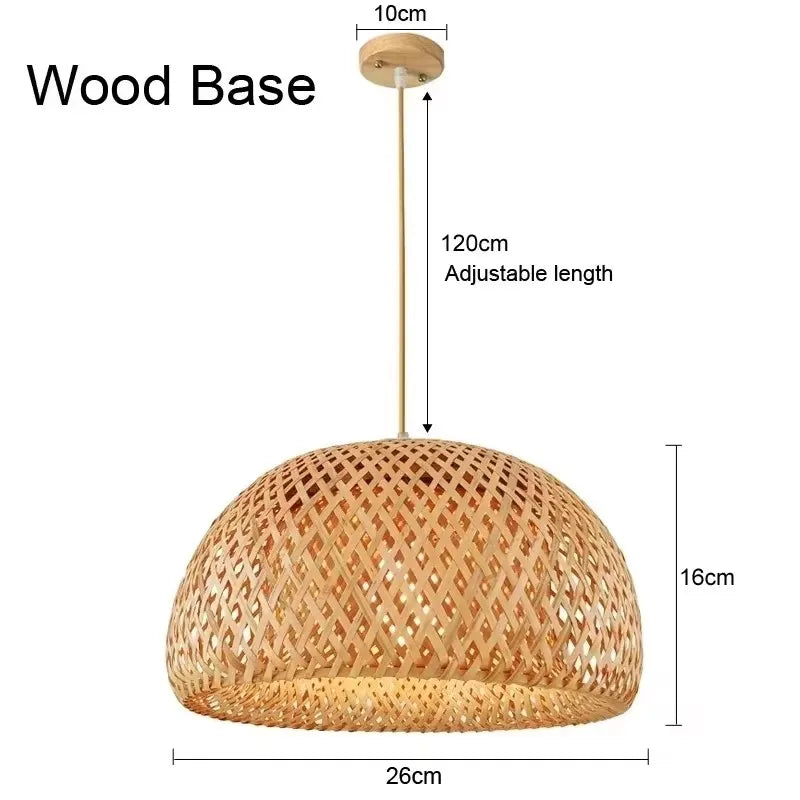 Artisan Collection | Rattan Pendant Light with Handwoven Design | Eco-Friendly Lighting for a Warm Ambiance