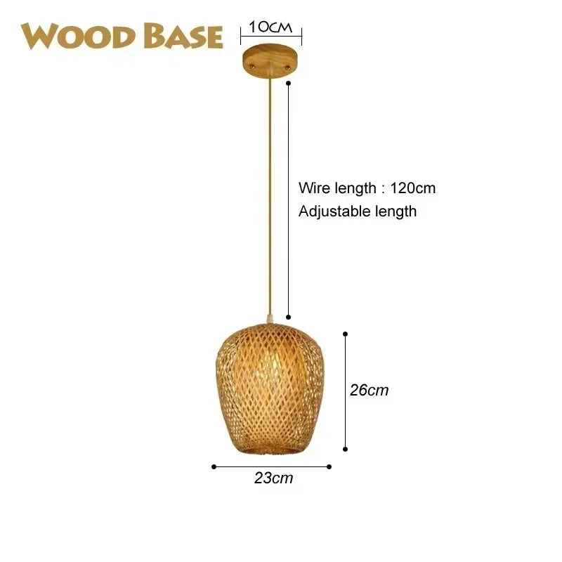 Artisan Collection | Rattan Pendant Light with Handwoven Design | Eco-Friendly Lighting for a Warm Ambiance
