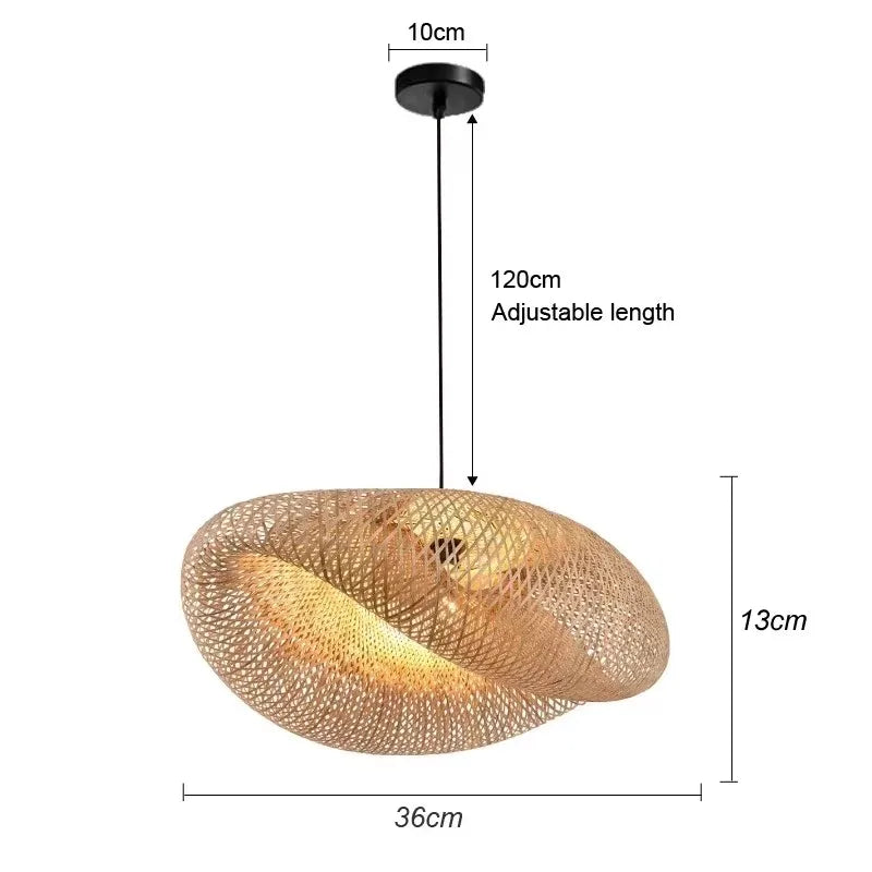 Artisan Collection | Rattan Pendant Light with Handwoven Design | Eco-Friendly Lighting for a Warm Ambiance