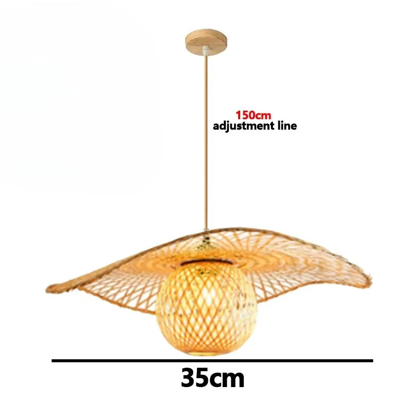 Artisan Collection | Rattan Pendant Light with Handwoven Design | Eco-Friendly Lighting for a Warm Ambiance