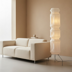 Artisan | Modern Floor Lamp with Handmade Washi Paper Shade | Adjustable Height for Cozy Living Room Ambiance