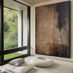 Artistic Ambiance | Wabi Sabi Canvas Prints with Hand-Painted Design | Unique Wall Art for Sophisticated Spaces