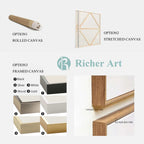 Artistic Canvas Art | Green Abstract Design with Hand-Painted Finish | Unique Wall Decor for Personalized Spaces