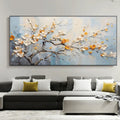 Artistic Canvas Prints | Textured Abstract Wall Art with Flower Design | Unique Home Decor for Captivating Ambiance