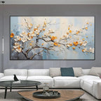Artistic Canvas Prints | Textured Abstract Wall Art with Flower Design | Unique Home Decor for Captivating Ambiance
