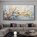 Artistic Canvas Prints | Textured Abstract Wall Art with Flower Design | Unique Home Decor for Captivating Ambiance