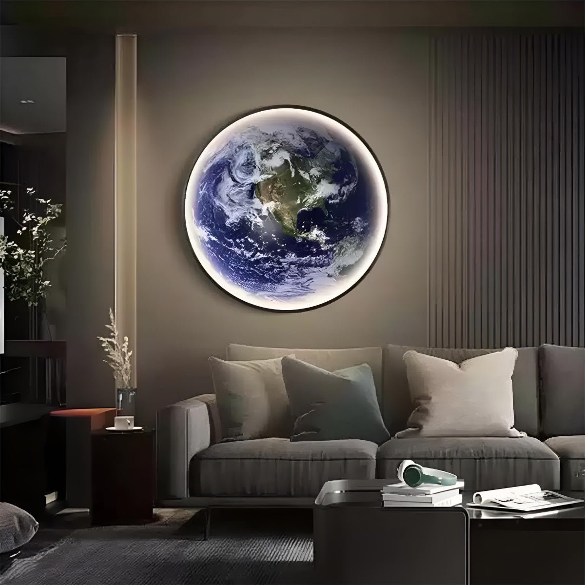 Artistic LED Wall Sconce | Globe-Inspired Design with Ambient Lighting | Versatile Decor for Modern Interiors