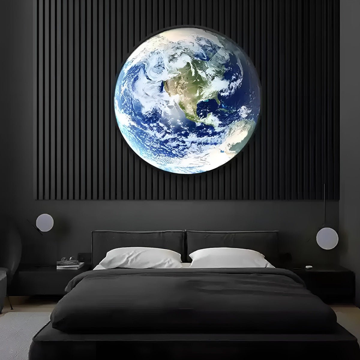 Artistic LED Wall Sconce | Globe-Inspired Design with Ambient Lighting | Versatile Decor for Modern Interiors