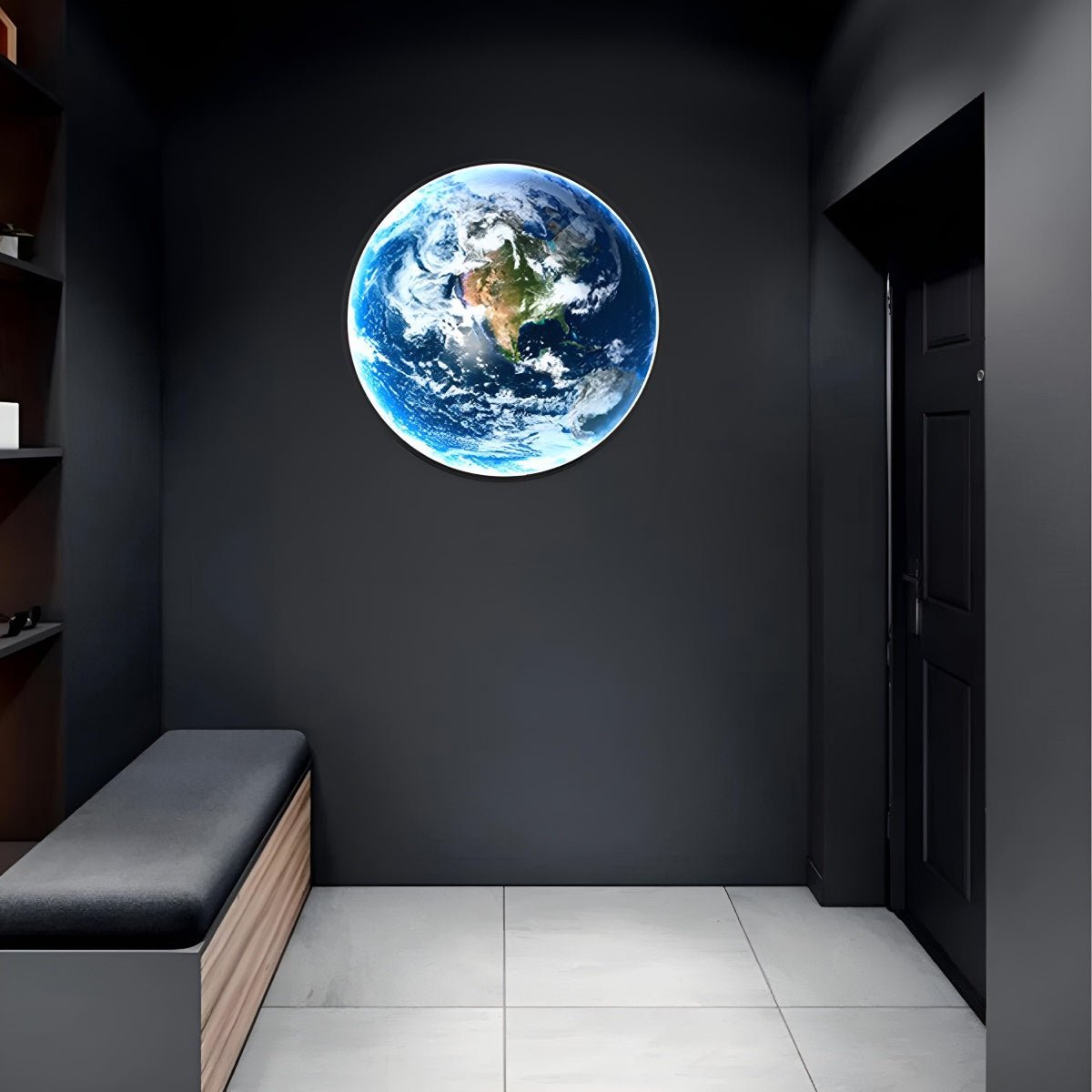 Artistic LED Wall Sconce | Globe-Inspired Design with Ambient Lighting | Versatile Decor for Modern Interiors