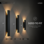 AurevoLight | Outdoor Wall Sconce with IP65 Waterproof Rating | Nordic Design for Versatile Lighting