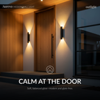 AurevoLight | Outdoor Wall Sconce with IP65 Waterproof Rating | Nordic Design for Versatile Lighting