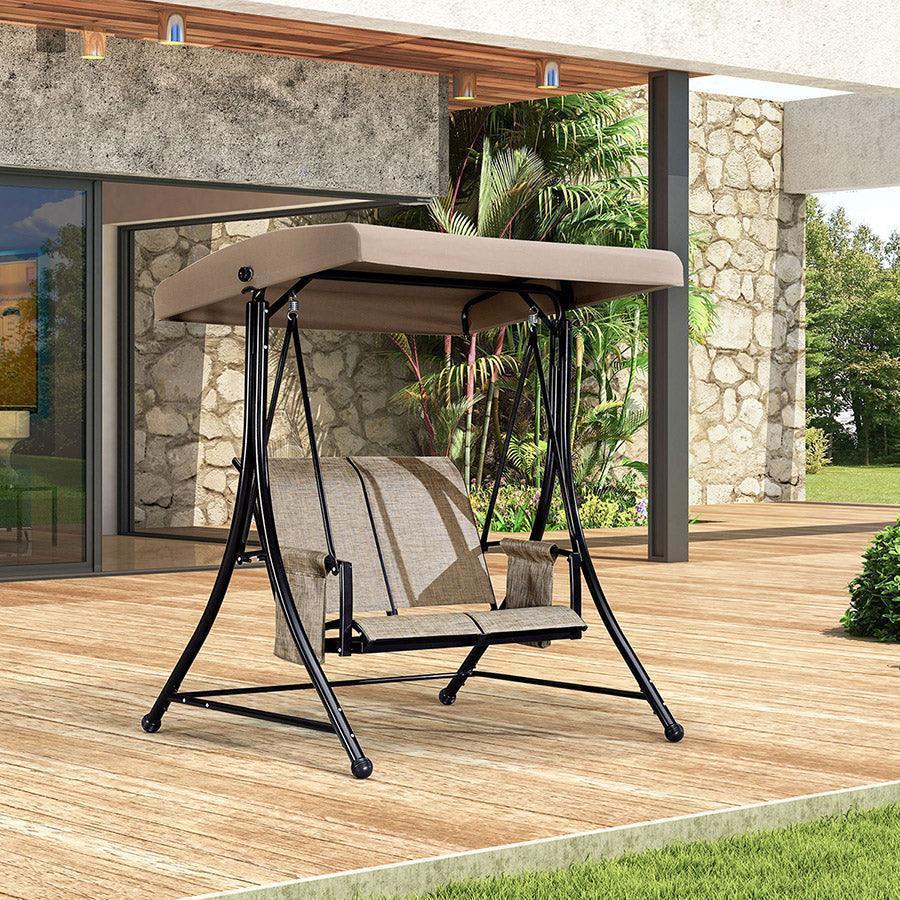 Barcelona Series | Outdoor Swing Chair with Adjustable Canopy | Comfortable Seating for Ultimate Relaxation