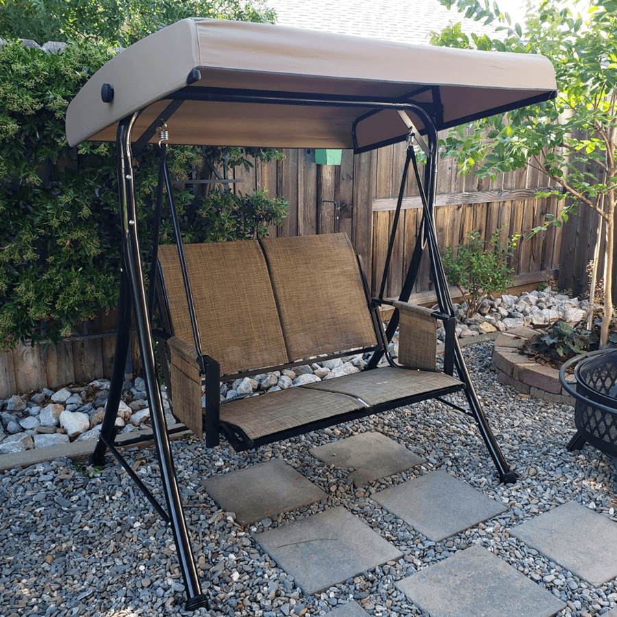 Barcelona Series | Outdoor Swing Chair with Adjustable Canopy | Comfortable Seating for Ultimate Relaxation