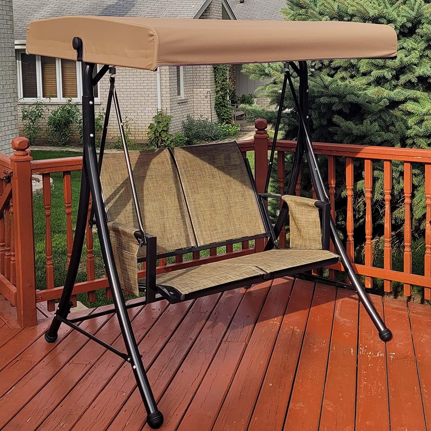 Barcelona Series | Outdoor Swing Chair with Adjustable Canopy | Comfortable Seating for Ultimate Relaxation