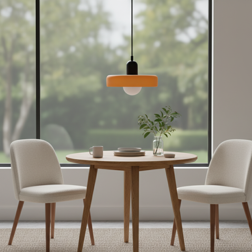 Bauhaus Collection | Glass Pendant Light with Colorful Shade | Modern Design for Kitchen Pendant Lighting