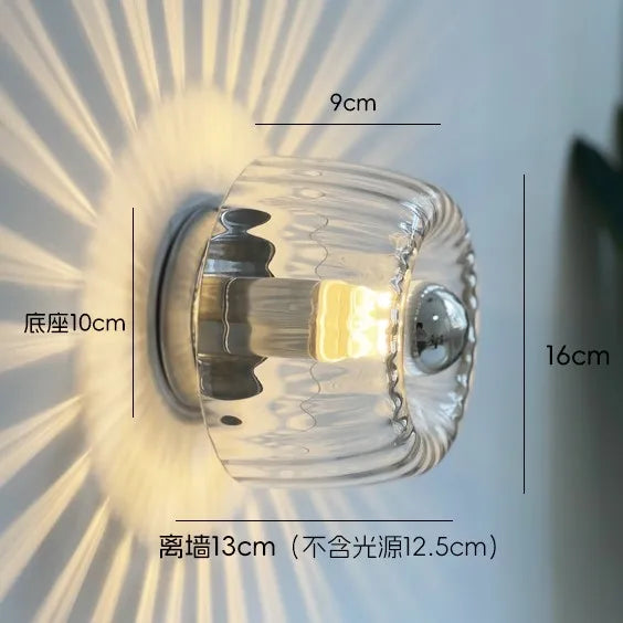 Bauhaus Collection | Wall Sconce Lighting with Elegant Glass Shade | Modern Design for Stylish Interiors