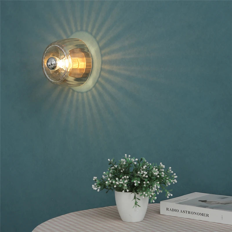 Bauhaus Collection | Wall Sconce Lighting with Elegant Glass Shade | Modern Design for Stylish Interiors
