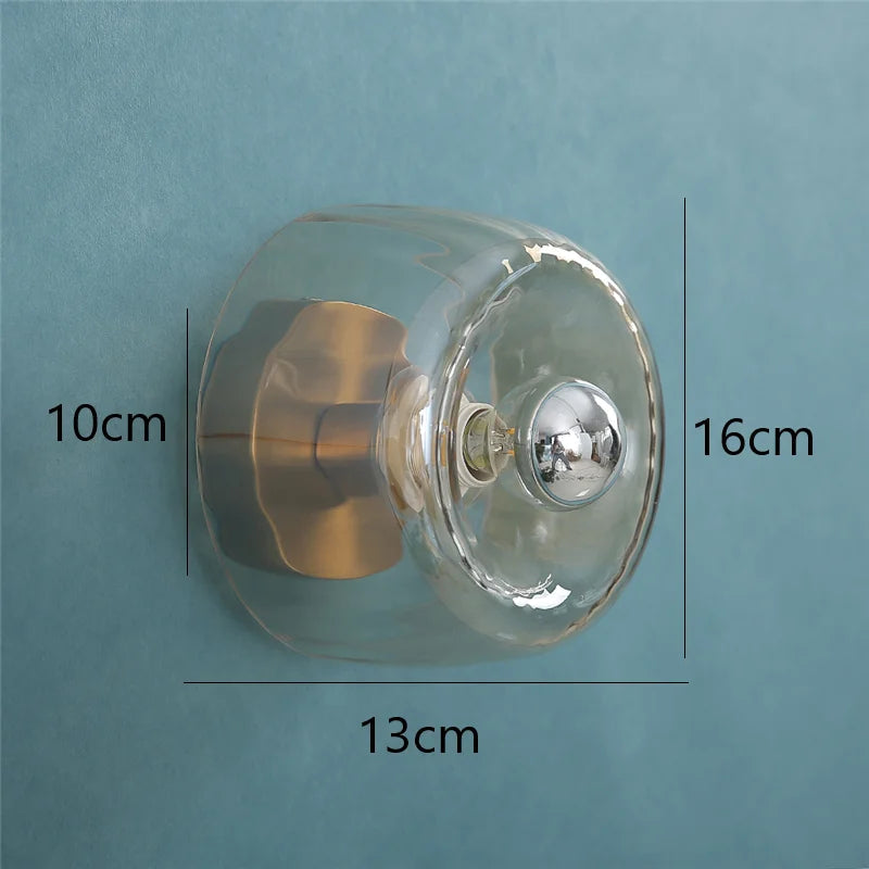 Bauhaus Collection | Wall Sconce Lighting with Elegant Glass Shade | Modern Design for Stylish Interiors