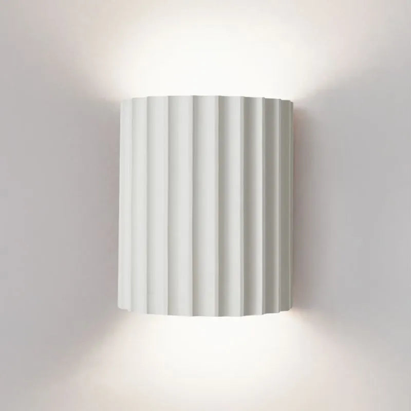 Chic Modern Ruffled Shade Wall Sconce Light Fixture with Unique Design for Stylish Indoor Ambience