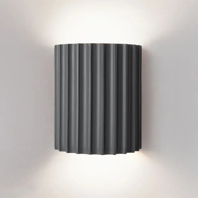 Chic Modern Ruffled Shade Wall Sconce Light Fixture with Unique Design for Stylish Indoor Ambience