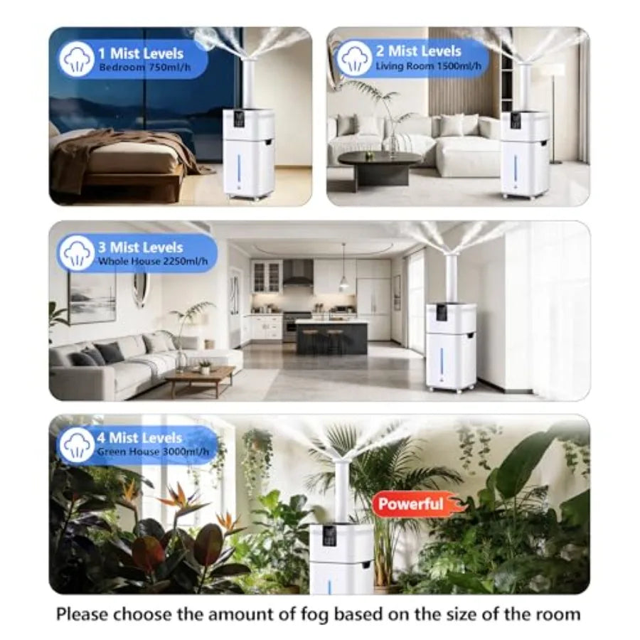Commercial Series | Cool Mist Humidifier with 30L Capacity | Quiet Operation for Large Room Comfort