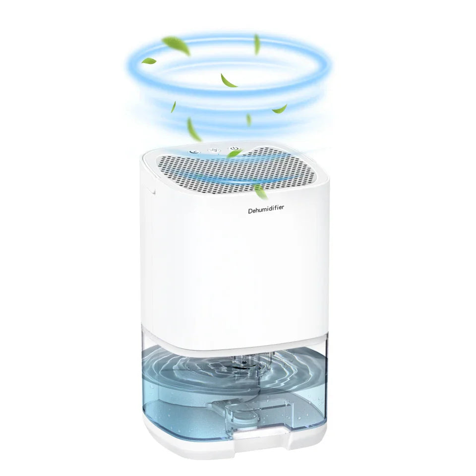 Compact Dehumidifier | 1000ml Portable Design with Air Filter & Night Light | Ideal for Fresh, Dry Air in Any Space
