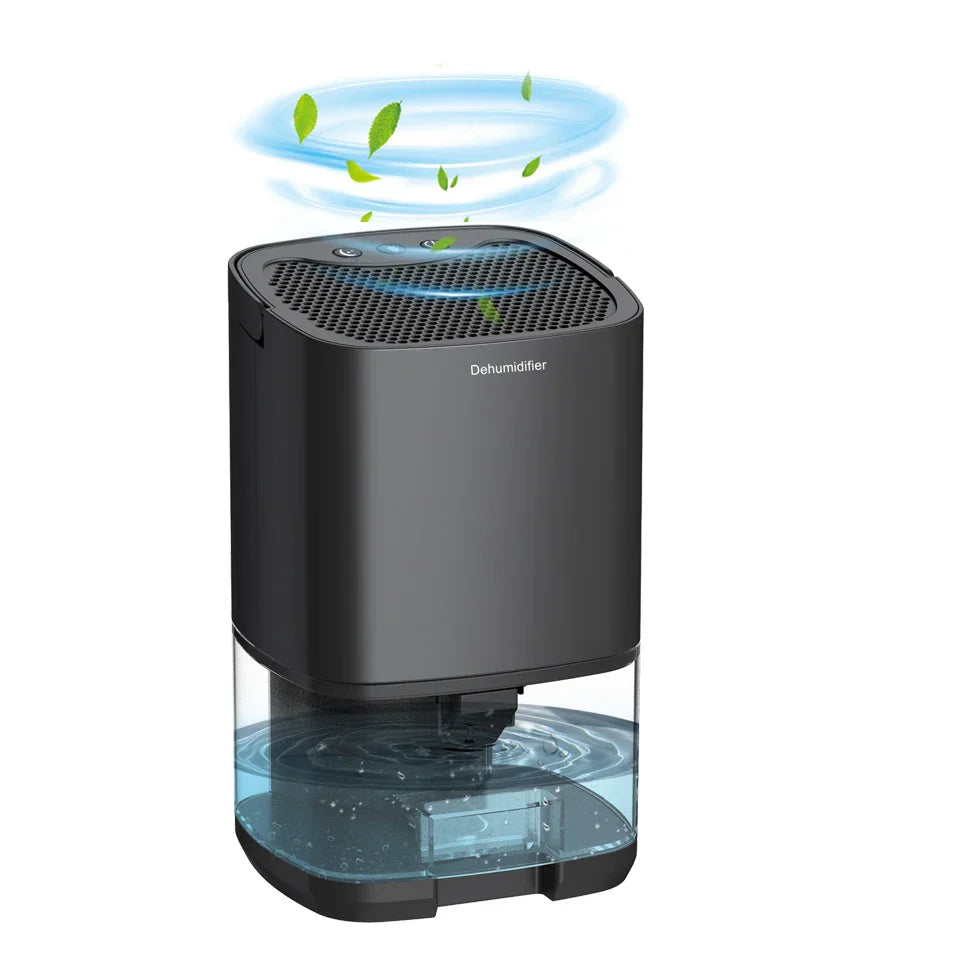 Compact Dehumidifier | 1000ml Portable Design with Air Filter & Night Light | Ideal for Fresh, Dry Air in Any Space