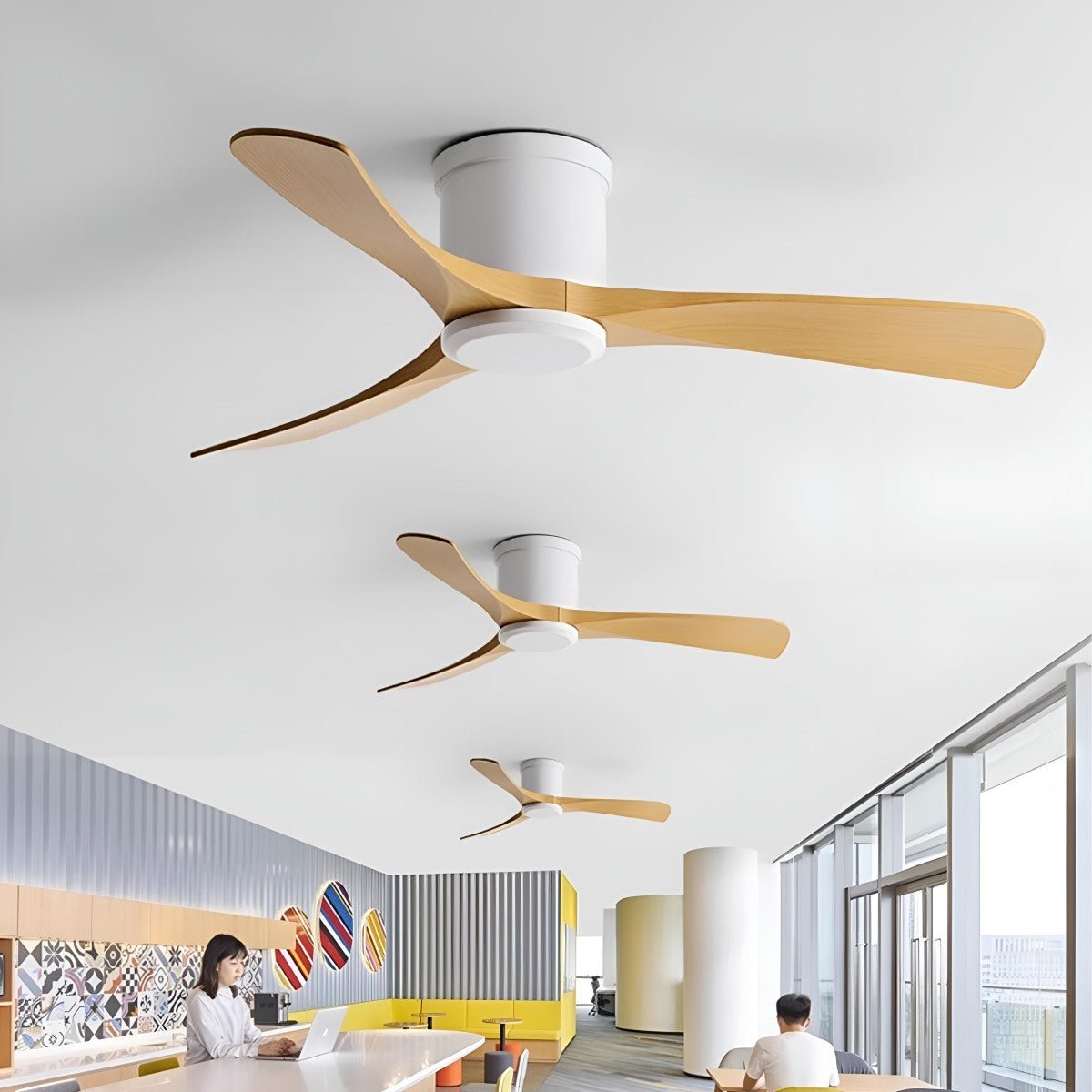 Contemporary Ceiling Fan | 3-Blade Design with 6-Speed DC Motor | Versatile Airflow for Year-Round Comfort