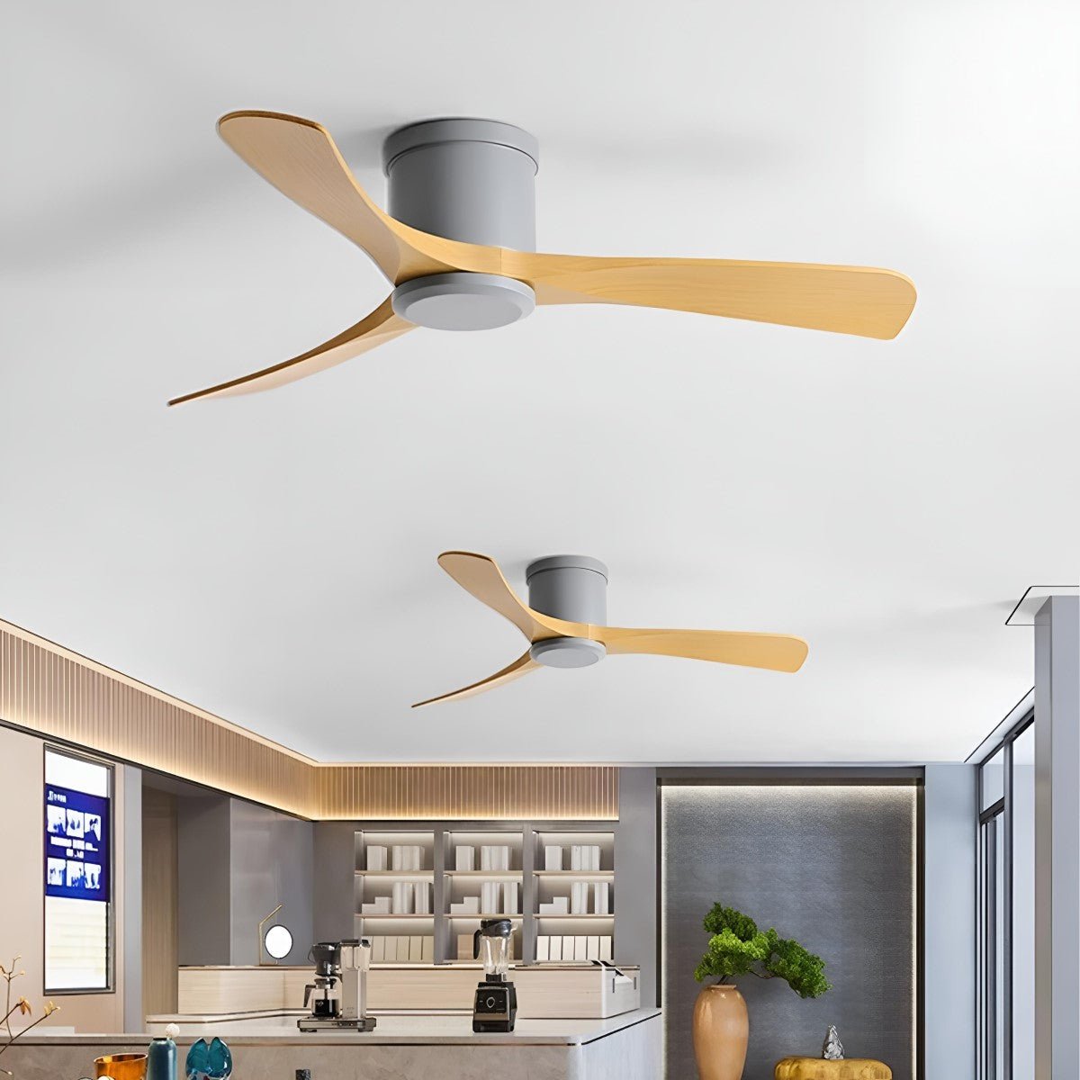 Contemporary Ceiling Fan | 3-Blade Design with 6-Speed DC Motor | Versatile Airflow for Year-Round Comfort