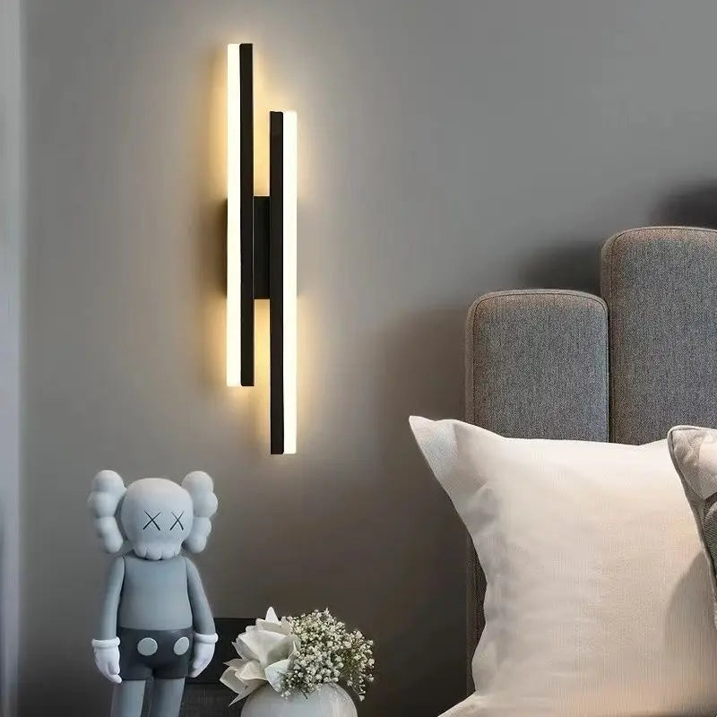 Contemporary Wall Sconce Lighting | Copper Pipe Design with Acrylic Shade for Elegant Ambient Illumination