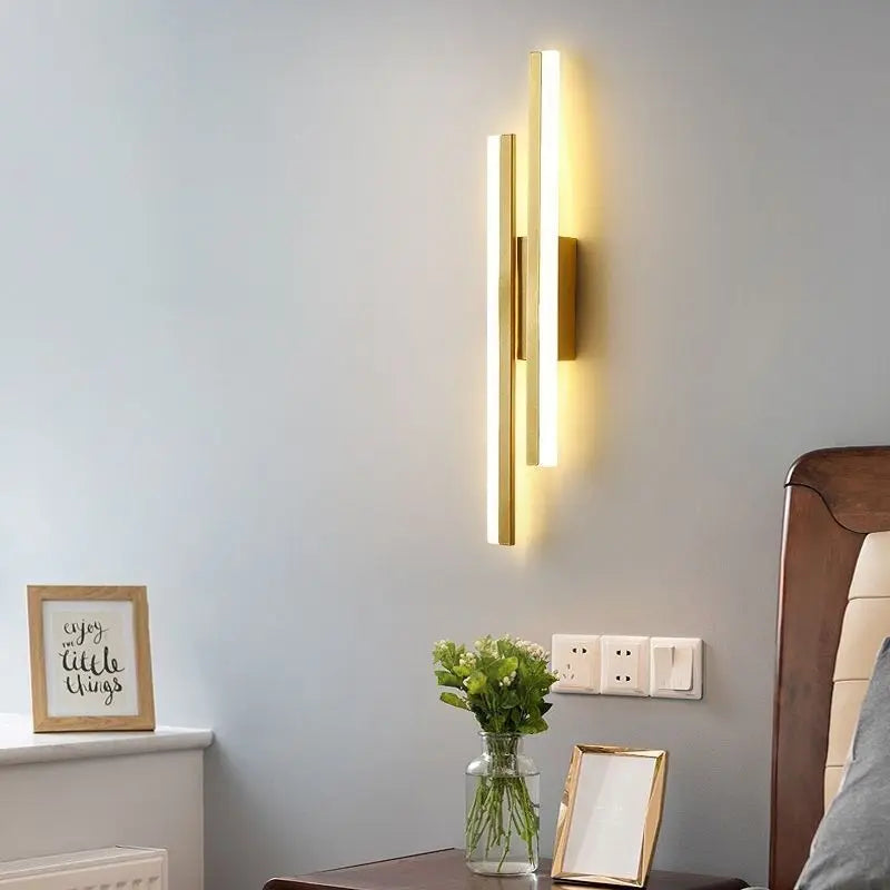 Contemporary Wall Sconce Lighting | Copper Pipe Design with Acrylic Shade for Elegant Ambient Illumination