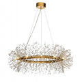 Crystal Chandelier Light | 12-Light Firework Design with Antique Bronze Finish for Stunning Ambiance in Dining Rooms