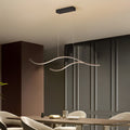 Curved LED Pendant Light | Adjustable Height with Soft Illumination | Modern Kitchen Pendant Lighting for Elegant Spaces